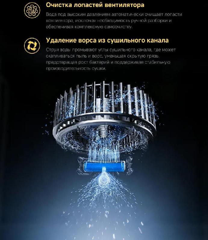 Стиральная машина Xiaomi Mijia WD105MJA11KZ пан.англ. кл.:A фронт. макс.:10.5кг (с сушкой) серебрист QMP4638KZ