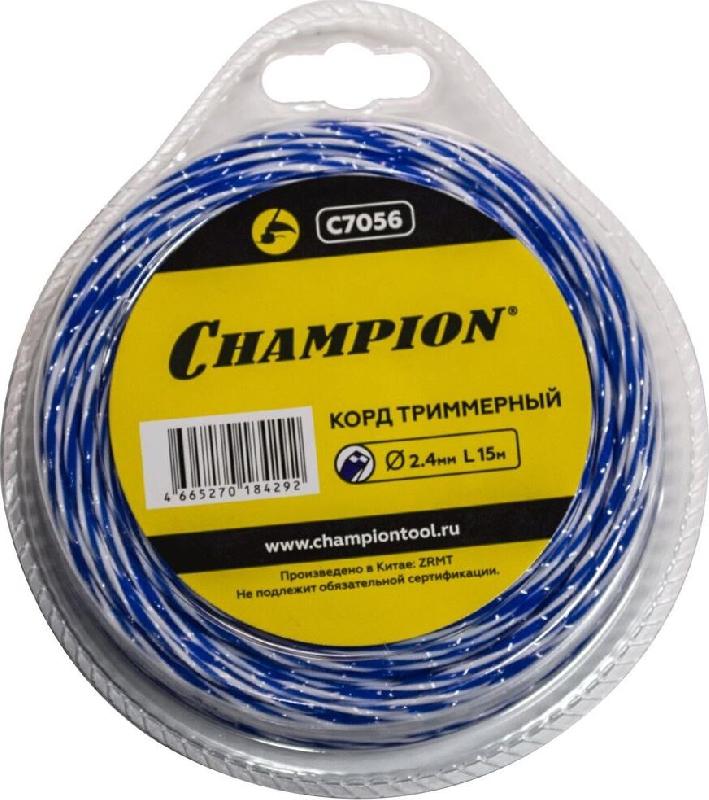 Корд триммерный CHAMPION C7056 Корд трим. SKY-CUTTER 2.4мм* 15м (витой квадрат)