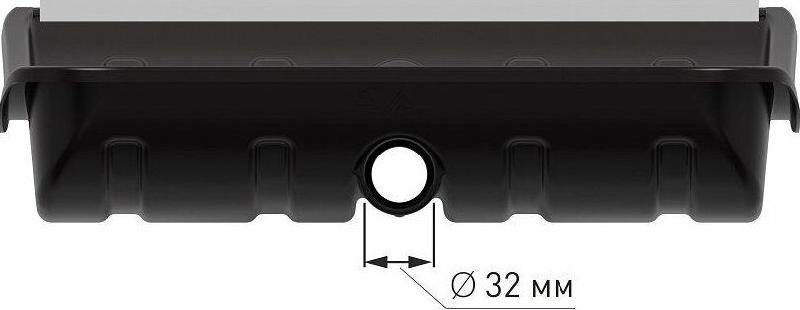 Лопата АЛЬТЕРНАТИВА М8813 Лопата д/снега "Классика" 375х375мм d32 (с наконечником) (без черенка) (уп.5)