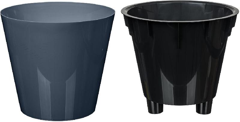 Горшок цветочный Homver Rosemary 5 л серый