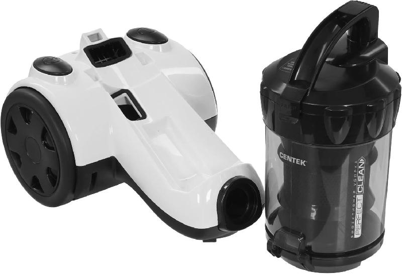 Безмешковый пылесос CENTEK СТ-2528 белый/черный
