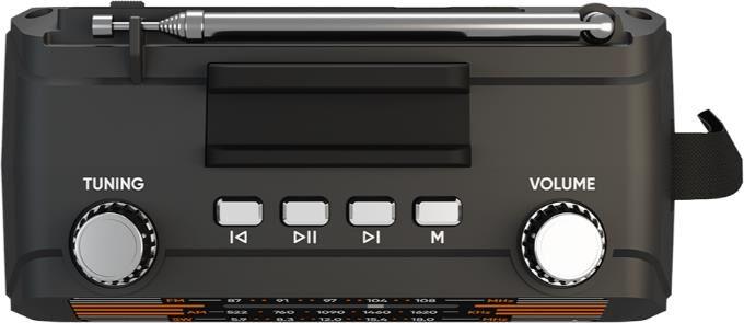 Аудиосистема Soundmax Радиоприемник SM-RD2114UB(черный)
