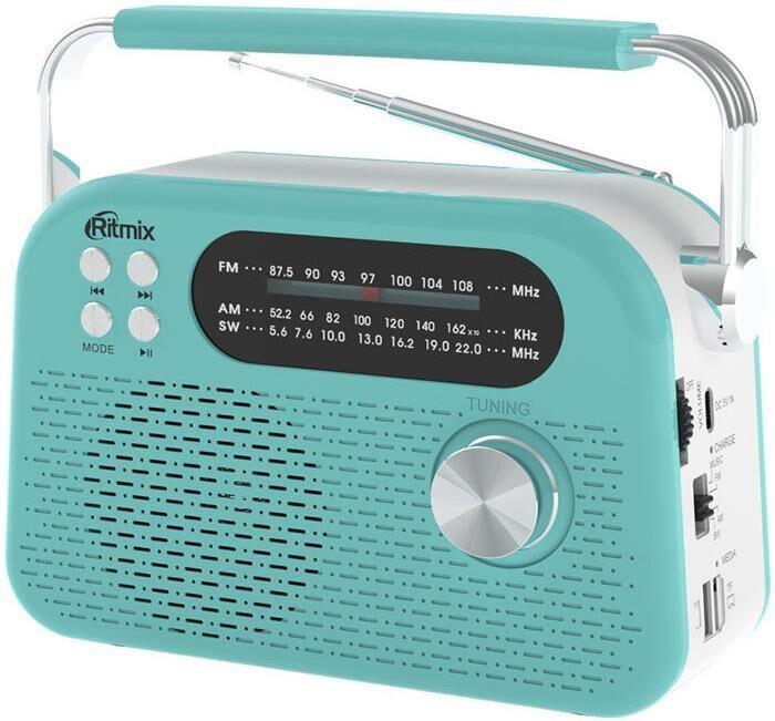 Аудиосистема Ritmix Радиоприемник RPR-045 AZURE