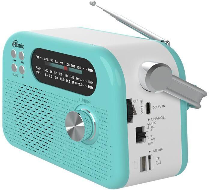 Аудиосистема Ritmix Радиоприемник RPR-045 AZURE
