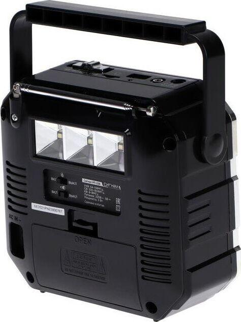 Аудиосистема Сигнал Радиоприемник РП-228 УКВ 64-108МГц, 220V, акб 1200mA/h, USB/microSD/AUX, светодиодный фонарь/дис