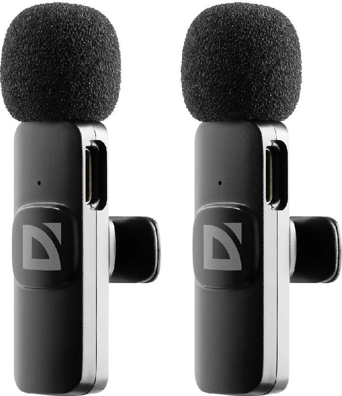 Аудиосистема Defender Микрофон (64138) Talky-138 wrls, черный, на прищепке, 2шт