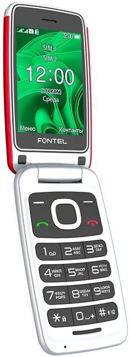 Телефон мобильный FONTEL FL280, красный