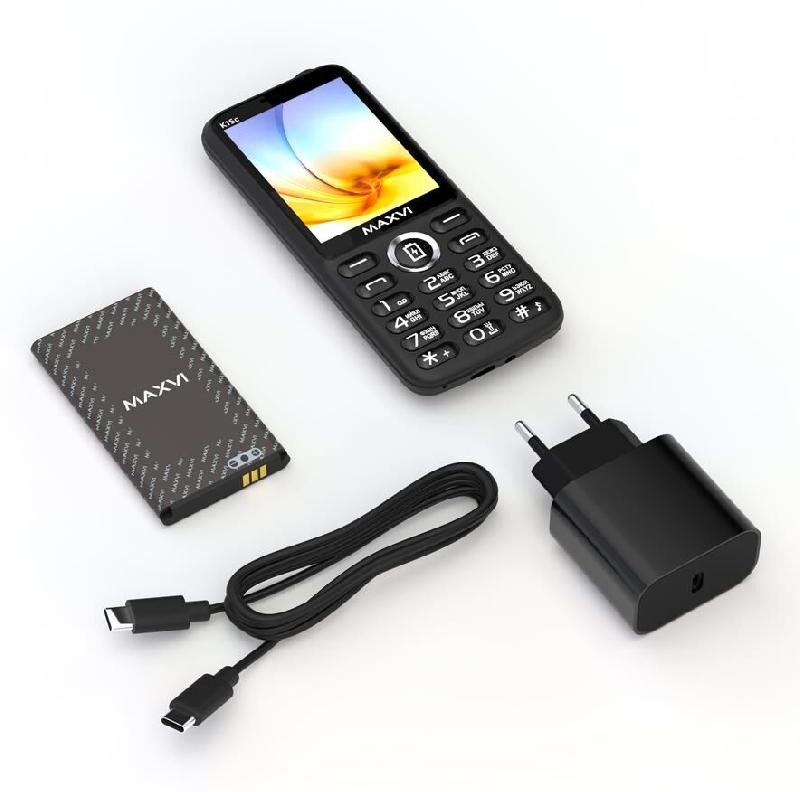Телефон мобильный MAXVI K15c black