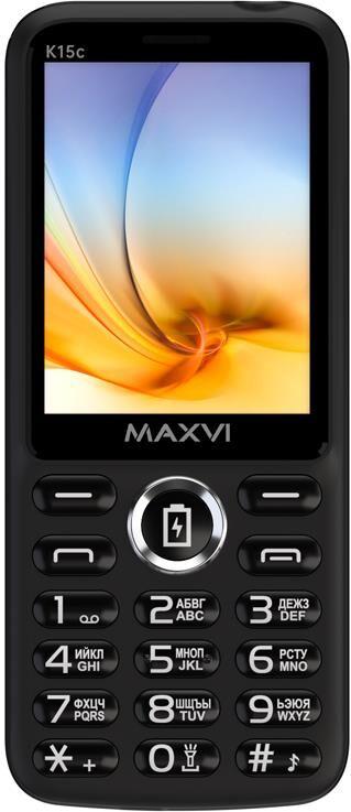 Телефон мобильный MAXVI K15c black