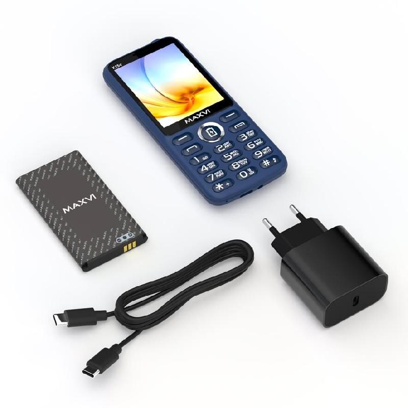 Телефон MAXVI K15c синий