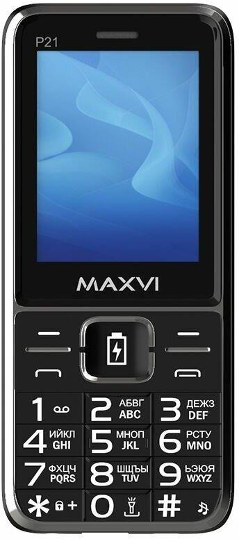 Телефон мобильный MAXVI P21i Black