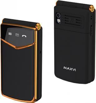 Телефон мобильный MAXVI E11 Black/Gold