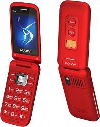 Телефон мобильный MAXVI E5 up Red