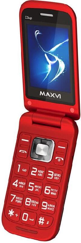 Телефон мобильный MAXVI E5 up Red