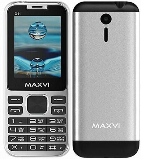 Телефон мобильный MAXVI X10i Metallic Silver