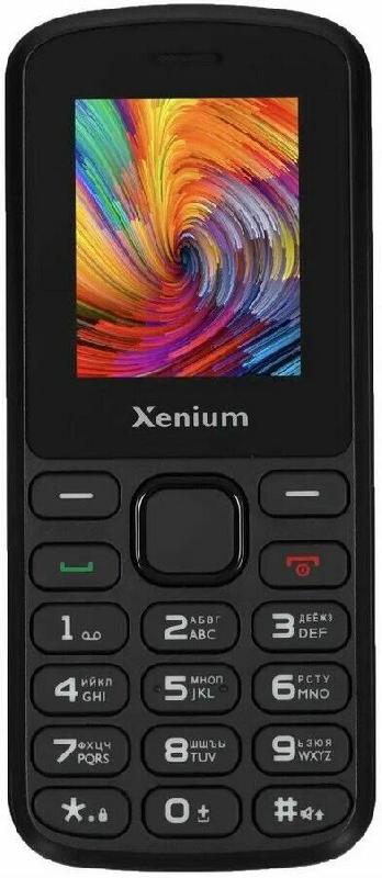 Телефон мобильный XENIUM X170 Black