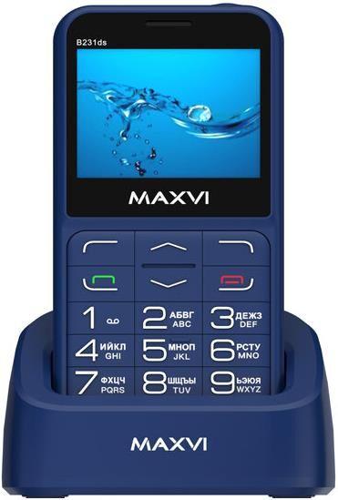 Телефон мобильный MAXVI B231ds Blue