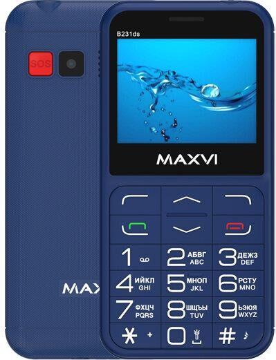 Телефон мобильный MAXVI B231ds Blue