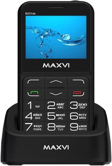 Телефон мобильный MAXVI B231ds Black