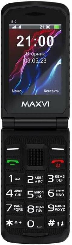 Телефон мобильный MAXVI E10 Black