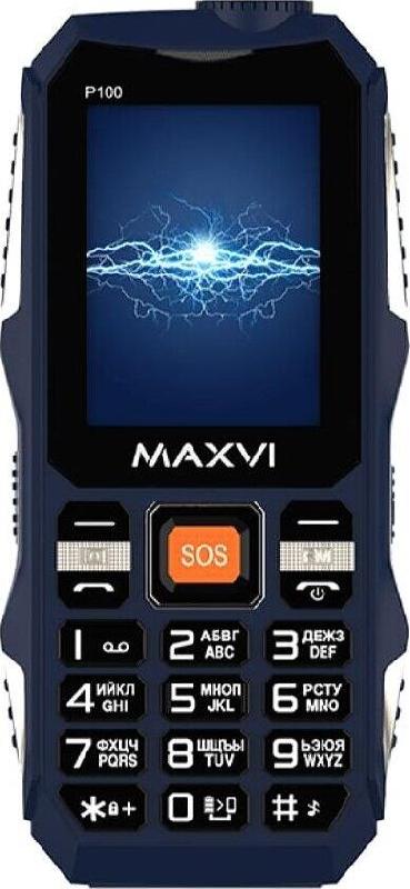 МОБИЛЬНЫЕ ТЕЛЕФОНЫ СТАНДАРТ GSM MAXVI P100 BLUE