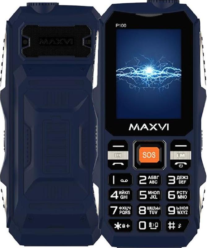 МОБИЛЬНЫЕ ТЕЛЕФОНЫ СТАНДАРТ GSM MAXVI P100 BLUE