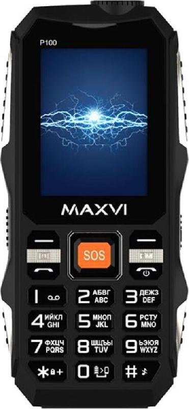 МОБИЛЬНЫЕ ТЕЛЕФОНЫ СТАНДАРТ GSM MAXVI P100 BLACK