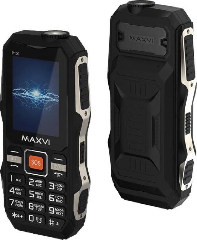МОБИЛЬНЫЕ ТЕЛЕФОНЫ СТАНДАРТ GSM MAXVI P100 BLACK