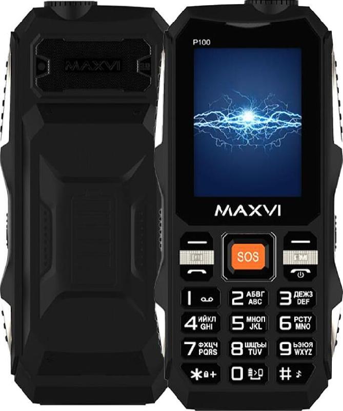 МОБИЛЬНЫЕ ТЕЛЕФОНЫ СТАНДАРТ GSM MAXVI P100 BLACK