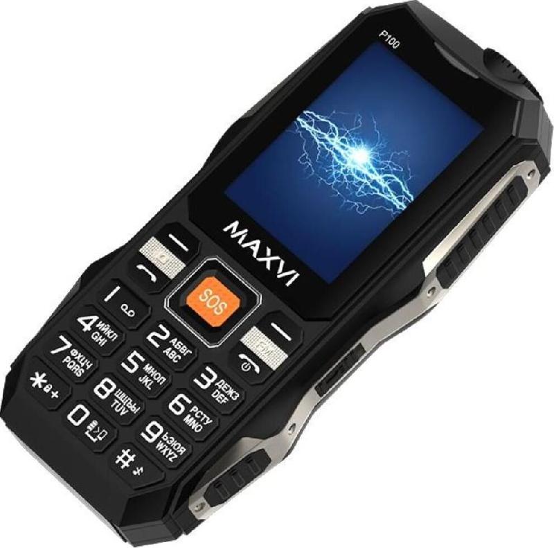 МОБИЛЬНЫЕ ТЕЛЕФОНЫ СТАНДАРТ GSM MAXVI P100 BLACK