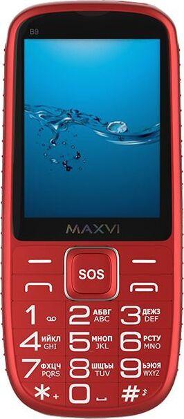 МОБИЛЬНЫЕ ТЕЛЕФОНЫ СТАНДАРТ GSM MAXVI B9 RED (2 SIM)