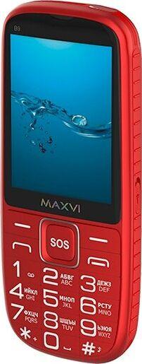 МОБИЛЬНЫЕ ТЕЛЕФОНЫ СТАНДАРТ GSM MAXVI B9 RED (2 SIM)