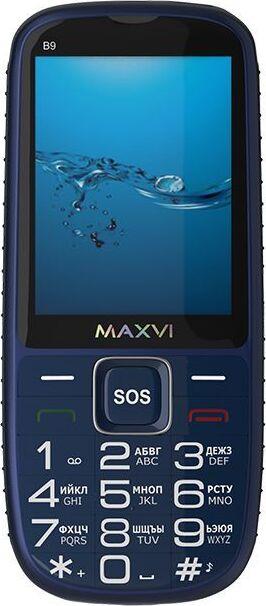 МОБИЛЬНЫЕ ТЕЛЕФОНЫ СТАНДАРТ GSM MAXVI B9 BLUE (2 SIM)