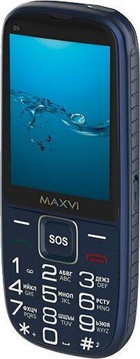 МОБИЛЬНЫЕ ТЕЛЕФОНЫ СТАНДАРТ GSM MAXVI B9 BLUE (2 SIM)