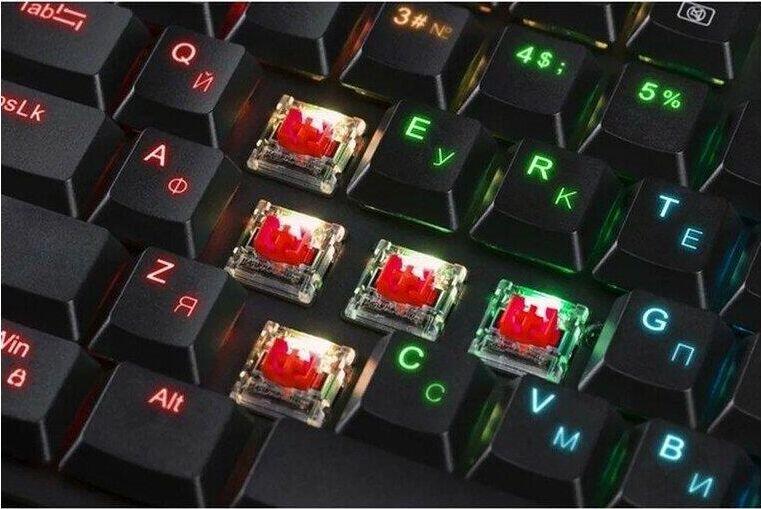 Клавиатура Redragon Apas RGB, тонкая,104 клавиши