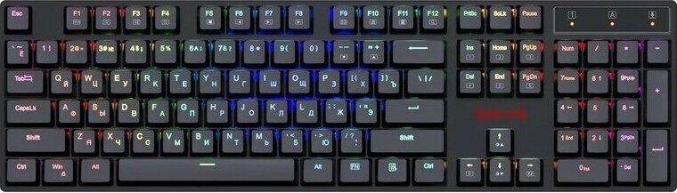 Клавиатура Redragon Apas RGB, тонкая,104 клавиши