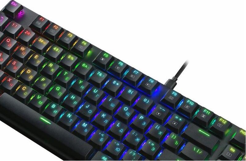 Клавиатура Redragon Apas RGB, тонкая,104 клавиши