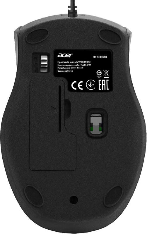 Мышь Acer Мышь OMW020 черный оптическая