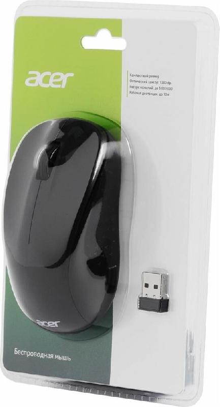 Мышь Acer Мышь OMR302 черный оптическая беспров
