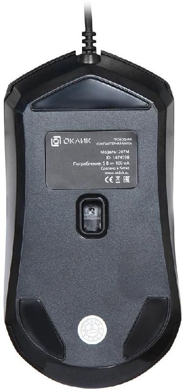 Мышь Oklick Мышь Оклик 207M черный оптическая ( ) ( )