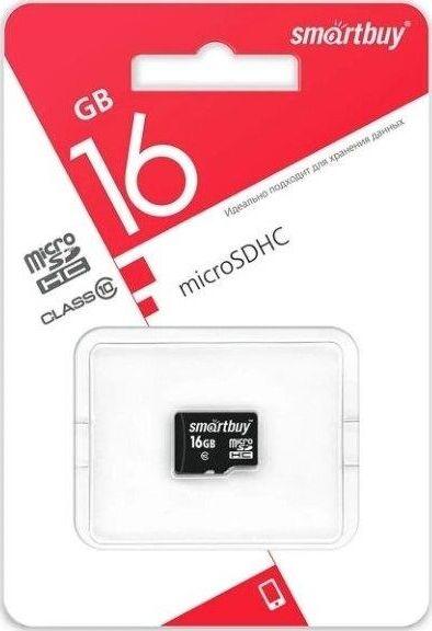 Карта памяти Smartbuy Карта памяти Smartbuy Карта памяти SMARTBUY (SB16GBSDCL10-00LE) MicroSDHC 16GB Сlass10 LE