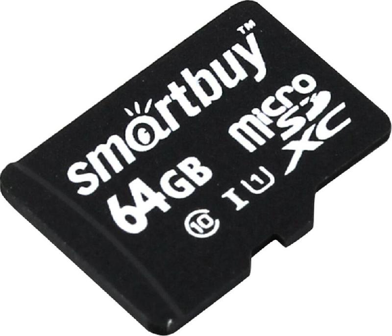Карта памяти Smartbuy Карта памяти Smartbuy Карта памяти SMARTBUY (SB64GBSDCL10-00) MicroSDXC 64GB Class10 UHS-1