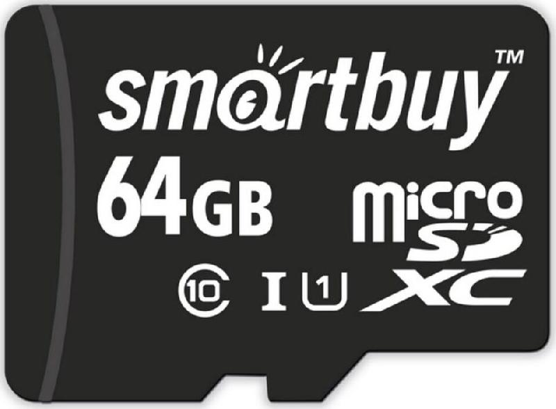 Карта памяти Smartbuy Карта памяти Smartbuy Карта памяти SMARTBUY (SB64GBSDCL10-00) MicroSDXC 64GB Class10 UHS-1