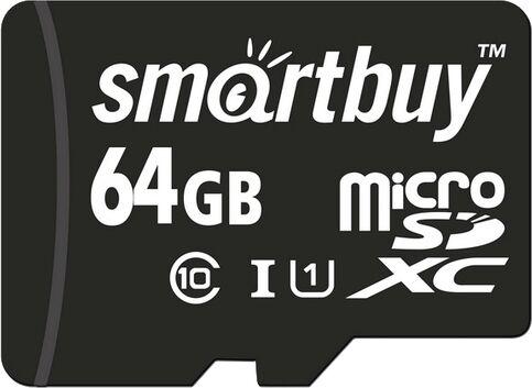 Карта памяти Smartbuy Карта памяти Smartbuy Карта памяти SMARTBUY (SB64GBSDCL10-00) MicroSDXC 64GB Class10 UHS-1