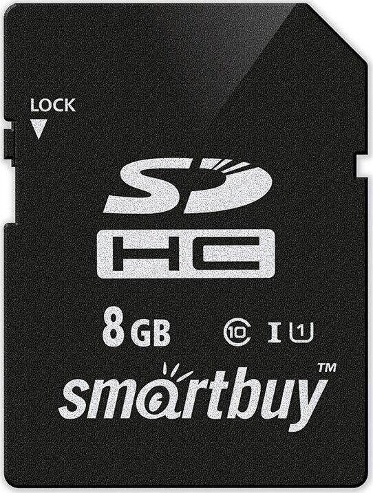 Карта памяти Smartbuy Карта памяти Smartbuy Карта памяти SMARTBUY (SB8GBSDHCCL10) SDHC 8GB Class10