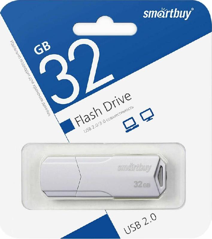 Флешка Smartbuy (SB32GBCLU-W) UFD 2.0 CLUE 032GB