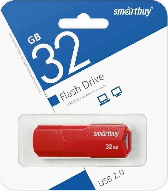 Флешка Smartbuy (SB32GBCLU-R) UFD 2.0 CLUE 032GB