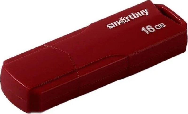 Флешка Smartbuy (SB16GBCLU-BG) UFD 2.0 CLUE Burgundy 016GB