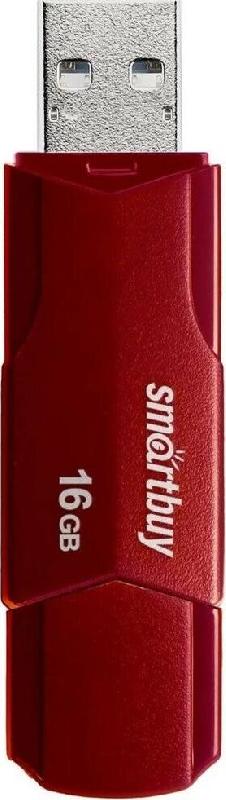 Флешка Smartbuy (SB16GBCLU-BG) UFD 2.0 CLUE Burgundy 016GB