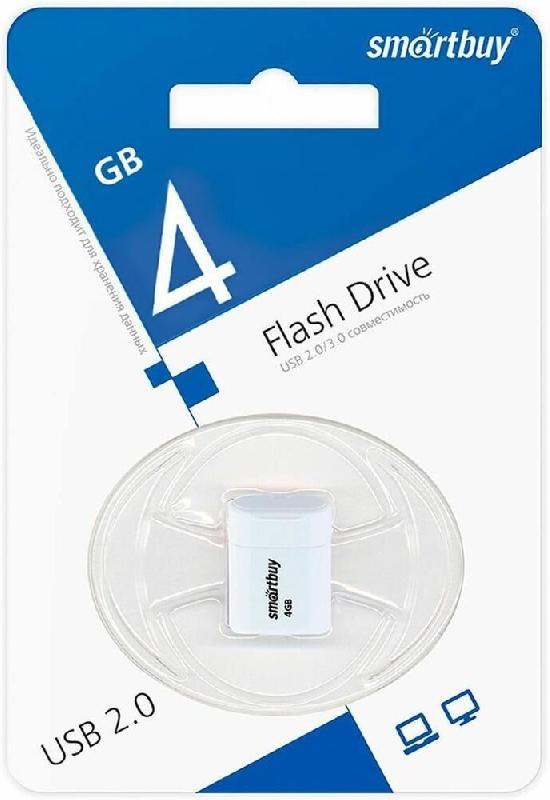 Флешка Smartbuy Флэш-напокитель (SB4GBLara-W) UFD 2.0 LARA 004GB